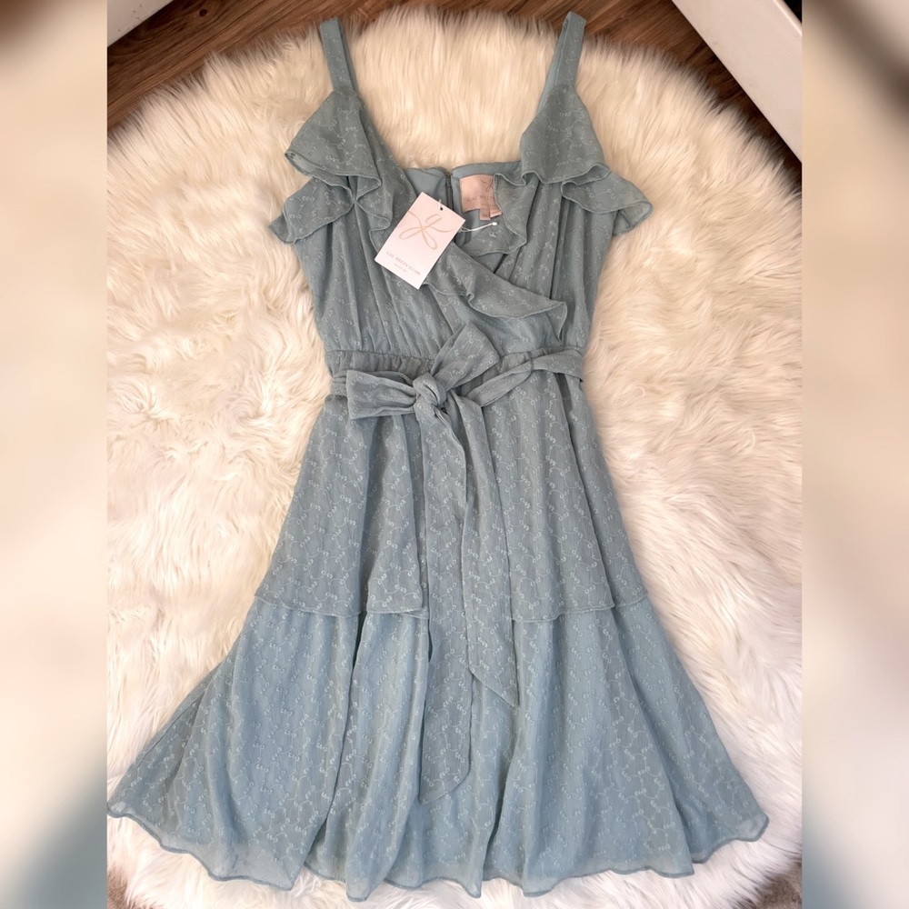 Gal Meets Glam blue lace dress size 10